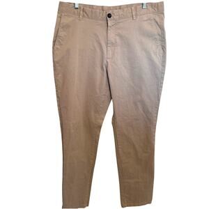 Charles Tyrwhitt Khaki Chino Pants Mens 36x32 Slim Fit Flat Front Classic